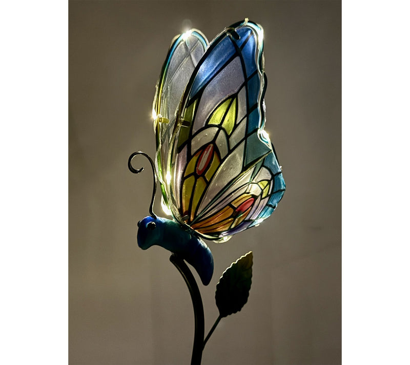 Ultimate Innovations Solar Stained Glass Garden Critter Stake — View 3