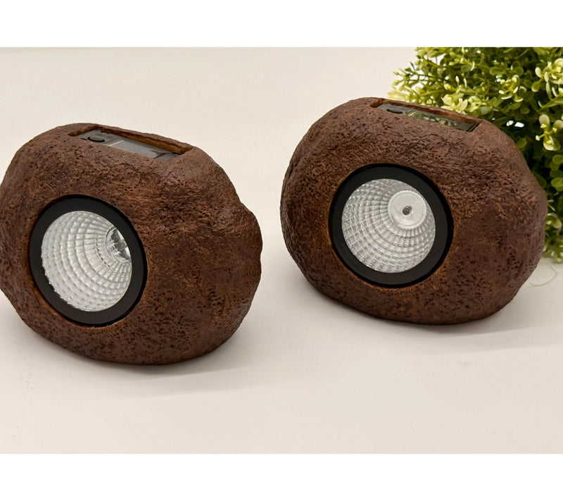 Ultimate Innovations Set of 2 Solar Garden Rock Lights — Main view