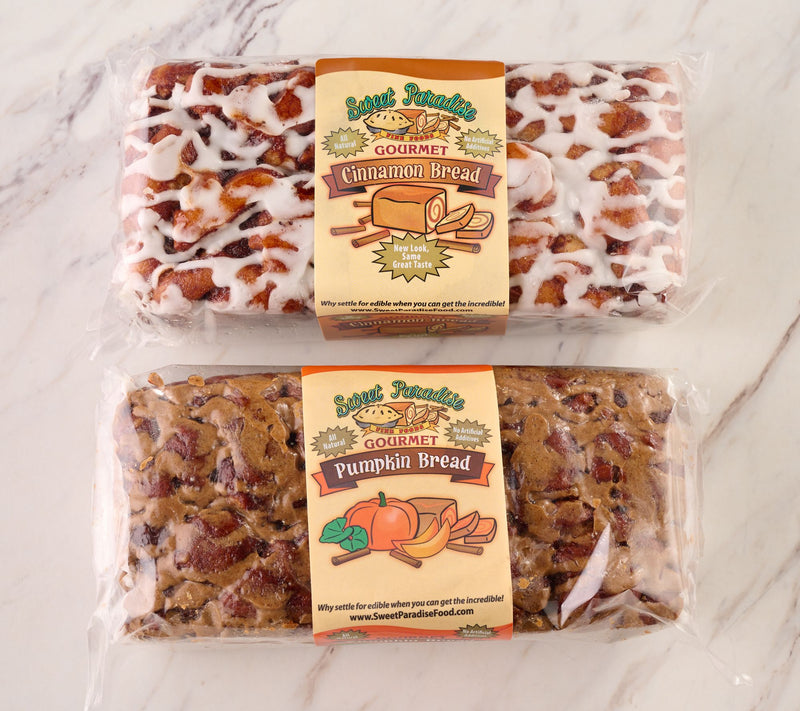 Sweet Paradise (2) 20 oz Gourmet Cinnamon Swirl Fall Loaves — View 2