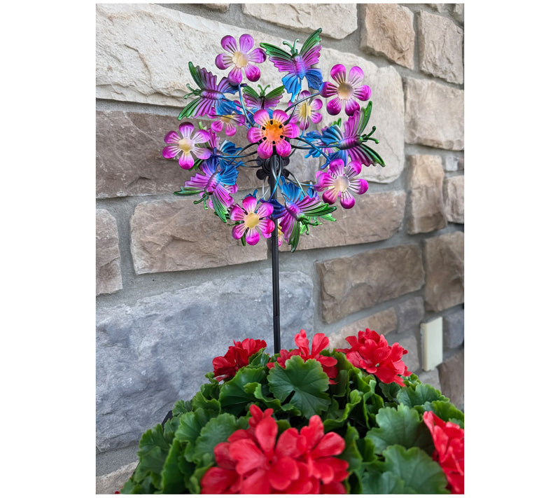 Temp-Tations Outdoors Set of 2 Mini Wind Spinners — View 4