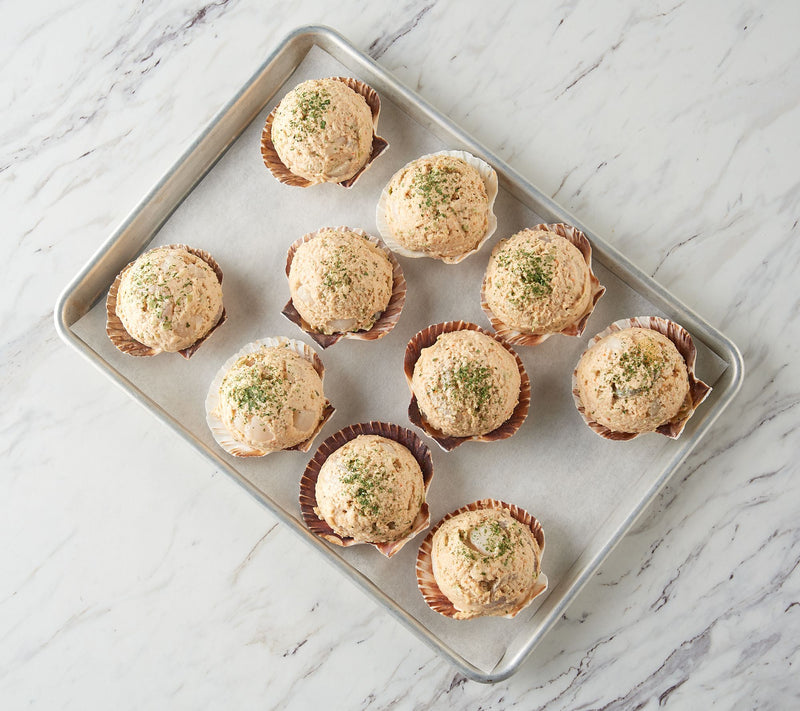 Egg Harbor (10) 6oz Seafood Stuffed Scallop Shells — View 2