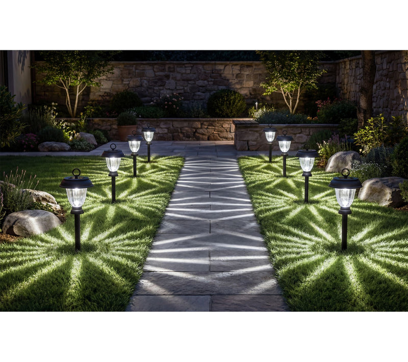 Energizer 8-Pc 3-in-1 Solar Pathway Lights with Color on Demand — View 2