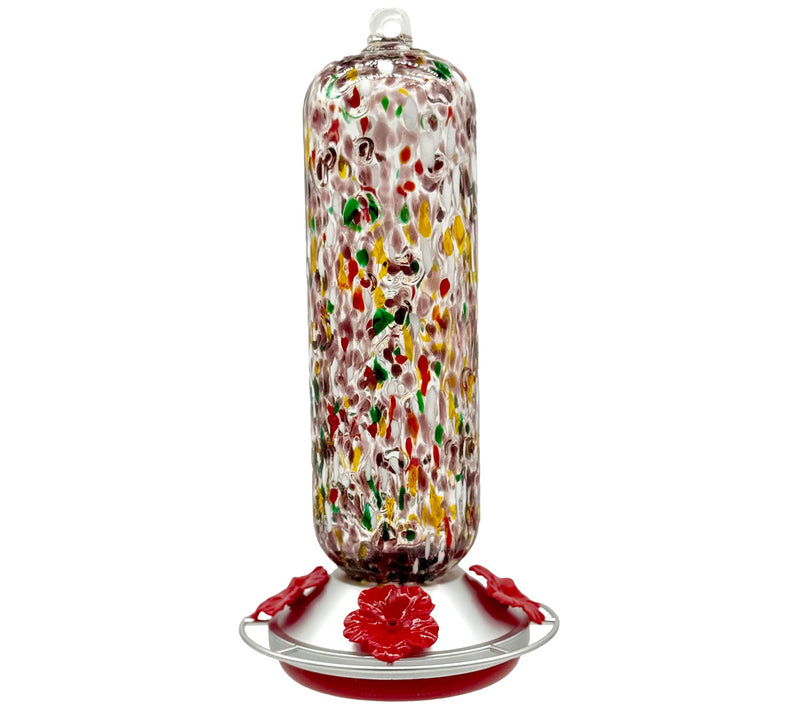 Ultimate Innovations Speckled Glass Hummingbird Feeder — View 8