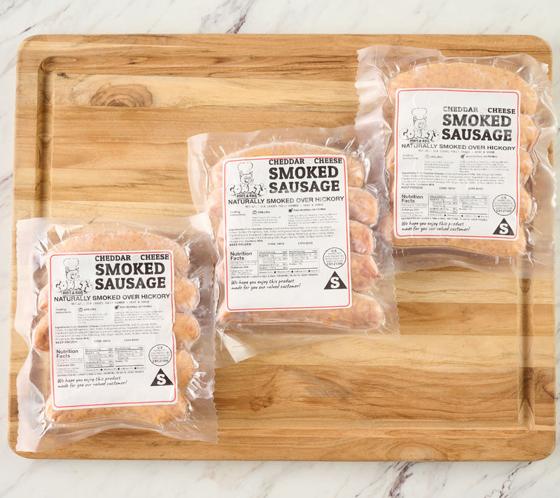 Corky's BBQ 3-lbs Sweet & Smokey or Cheddar Stuffed Smoked Sausage — View 2