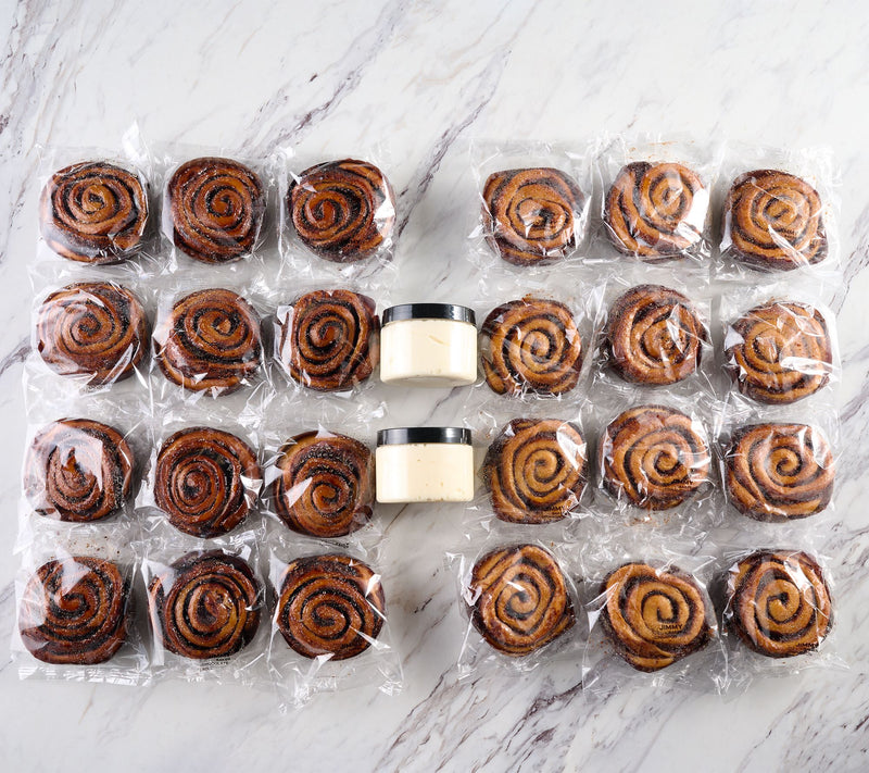 Jimmy the Baker (24) 5.25oz Cinnamon or Chocolate Rolls — View 2
