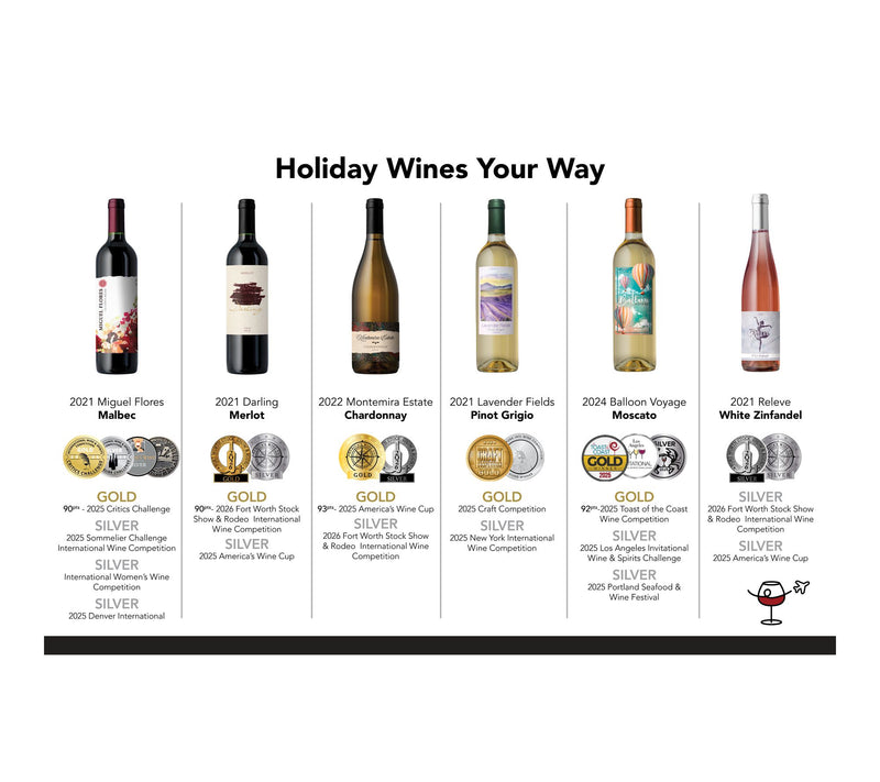 Vino Voyage (6) Bottle Holiday Wines Your Way Set — View 3
