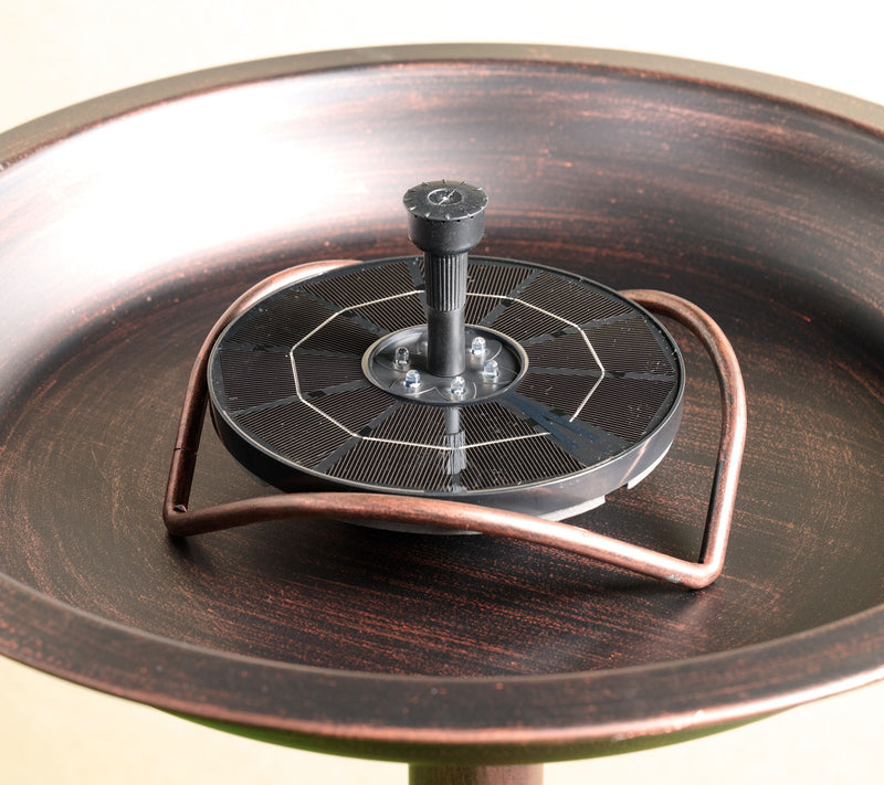 Bernini Padru Solar Fountain and Birdbath — View 6