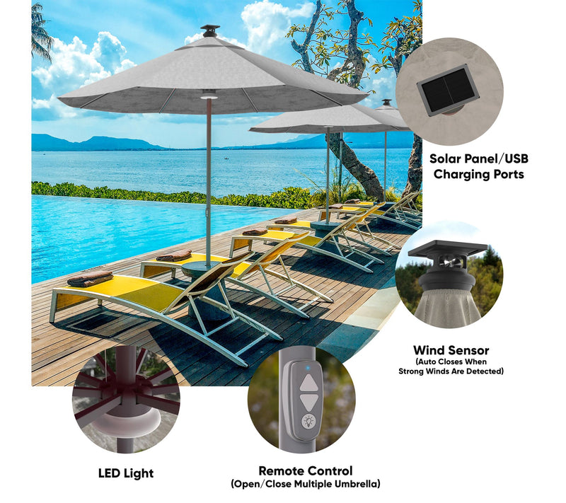 Above 9' Gen2 Smart Outdoor Umbrella — View 9