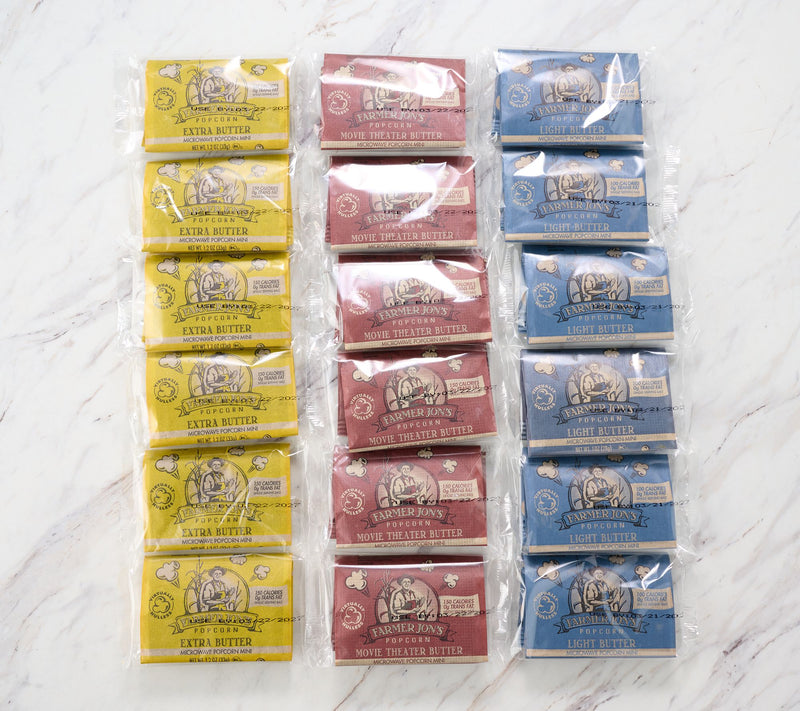 Farmer Jon's (18) 1-oz. Mini Microwave Popcorn Bags — View 2