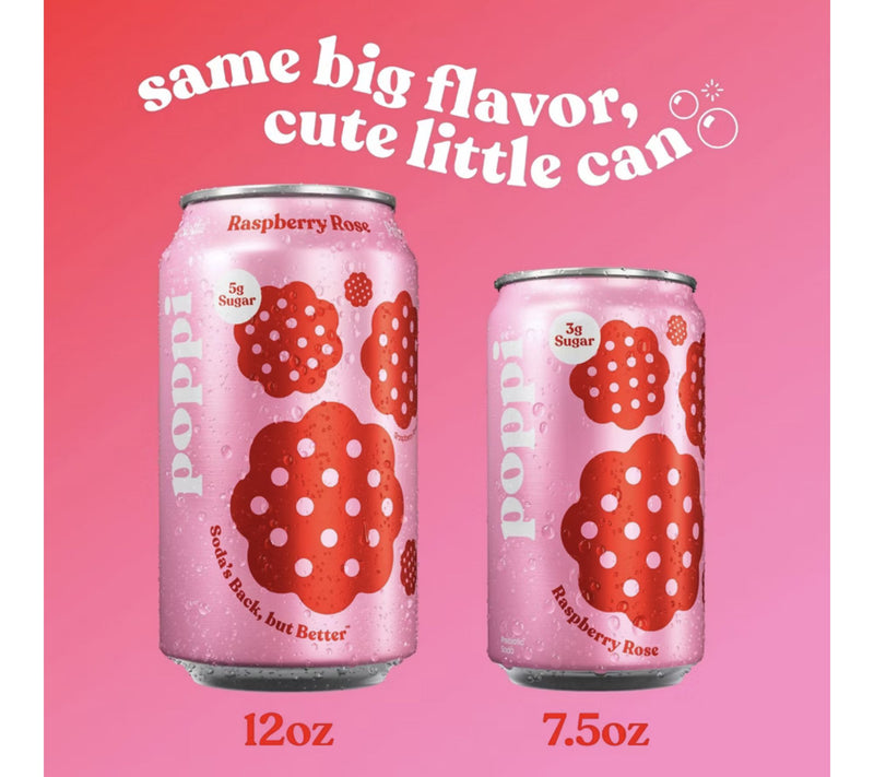Poppi (24) 7.5 oz Mini Cans 3g Sugar Soda — View 3