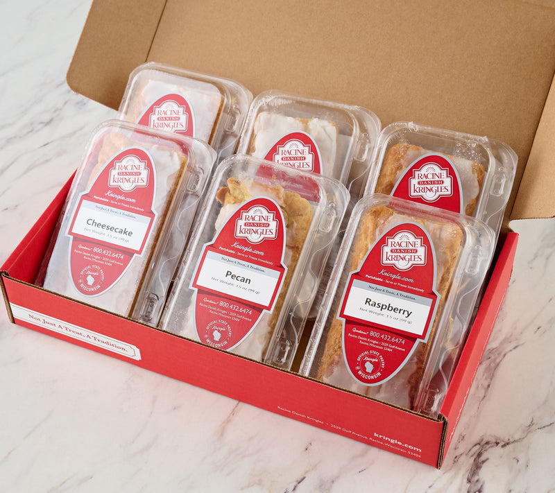 Racine (6) 3.5 oz Winter Single Serve Kringle Sampler — View 2
