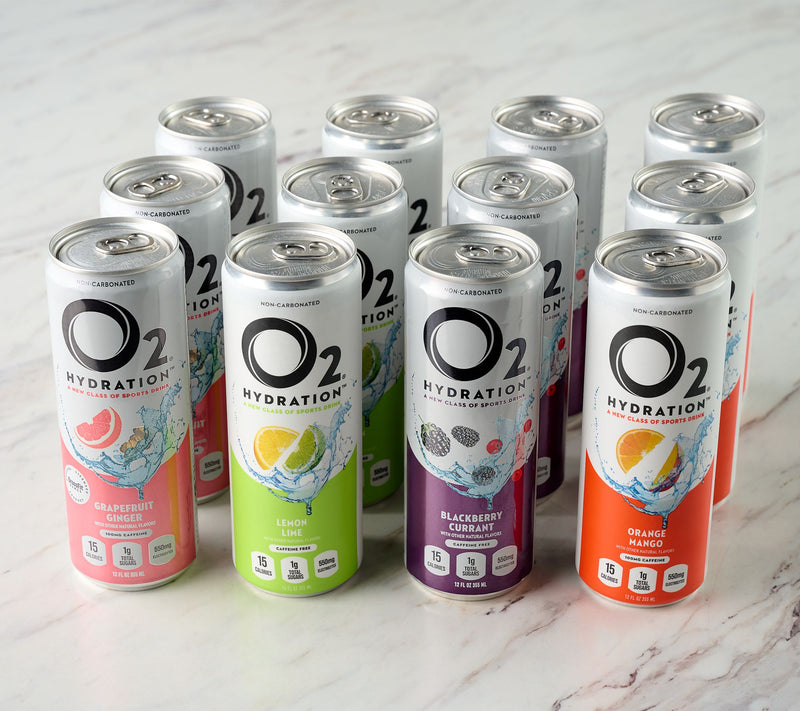 O2 Hydration (12) 12oz Cans Electrolyte and Hydration Drink — View 2