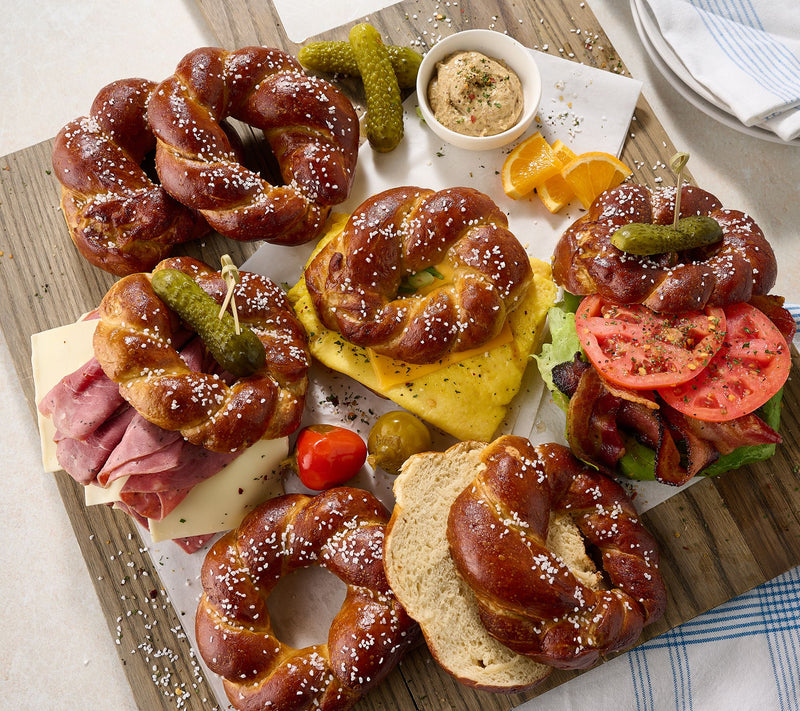 The Pretzel Co. 13ct Soft Baked Hand Rolled Pretzel Bagels Pretzel Bagels — Main view