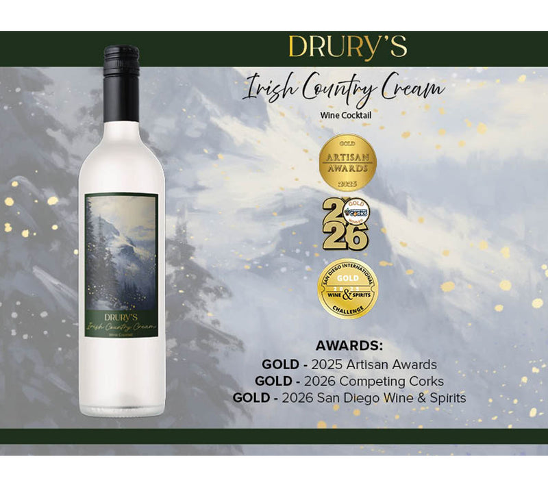 Vino Voyage Drury's COuntry Irish Cream (4) 750ml Bottle Set — View 4