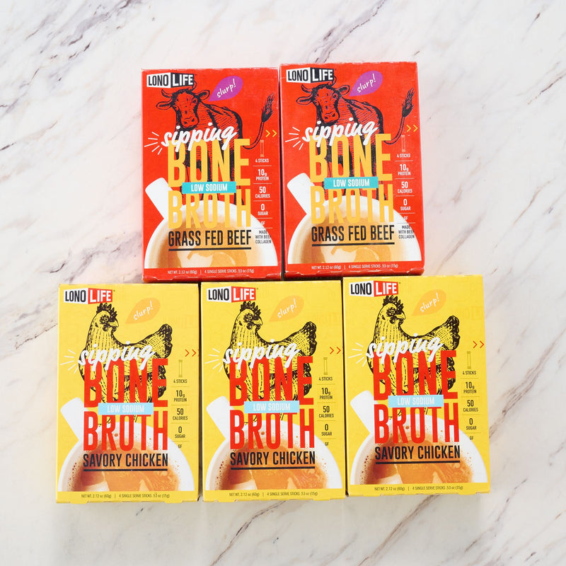 LonoLife 20 Single Serve Protein Packed Low Sodium Bone Broth — View 8