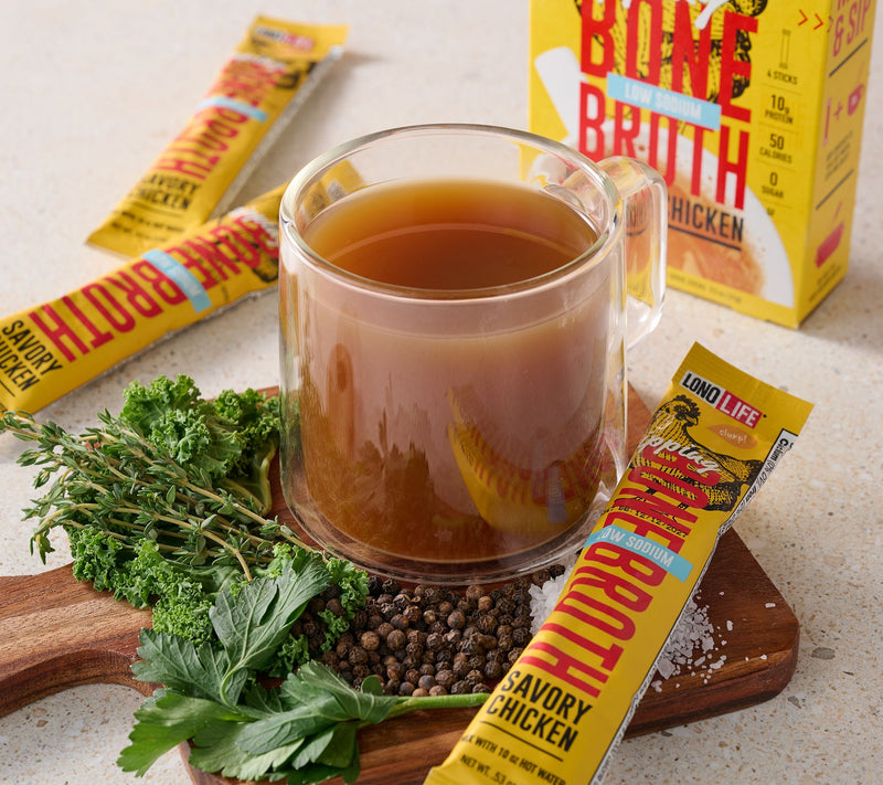 LonoLife 20 Single Serve Protein Packed Low Sodium Bone Broth — View 7