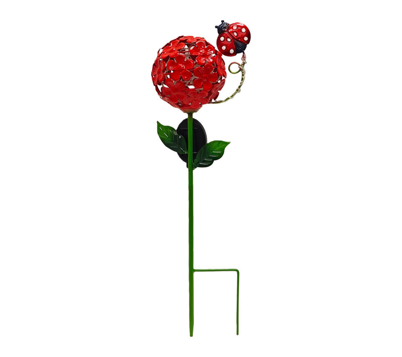 "As Is" Temp-tations Single Hydrangea Solar Garden Stake — View 8