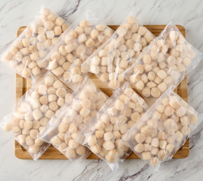 Egg Harbor (8) 8-oz Bags of Faroe Island Wild Caught Queen Scallops — View 2