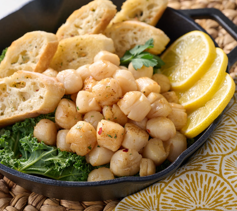 Egg Harbor (8) 8-oz Bags of Faroe Island Wild Caught Queen Scallops — Main view