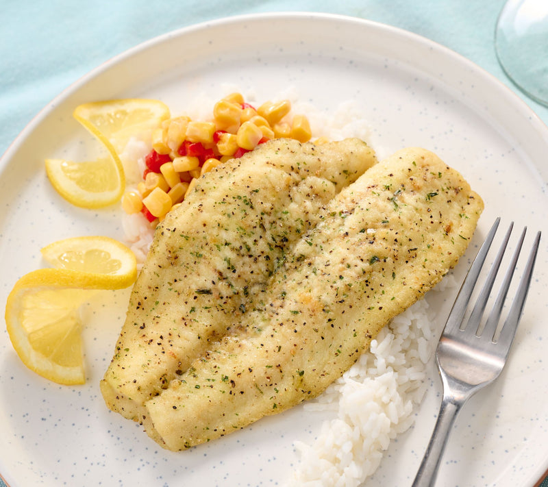 Anderson Seafoods (12) 5oz Wild Caught Lemon Pepper Sole Filets — Main view
