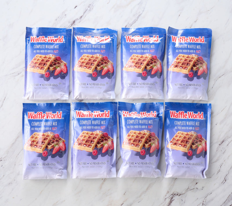 Waffle World (8) 6-oz Bags Gourmet Waffle & Pancake Mix — View 2