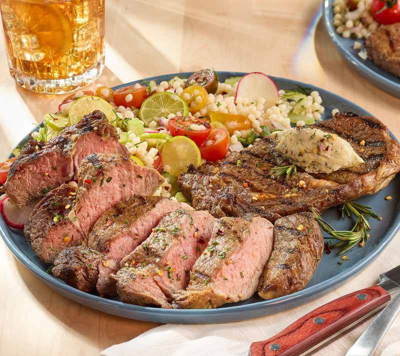 Rastelli's (10) 8-oz Reserve Ribeye Steaks With Butter — View 3