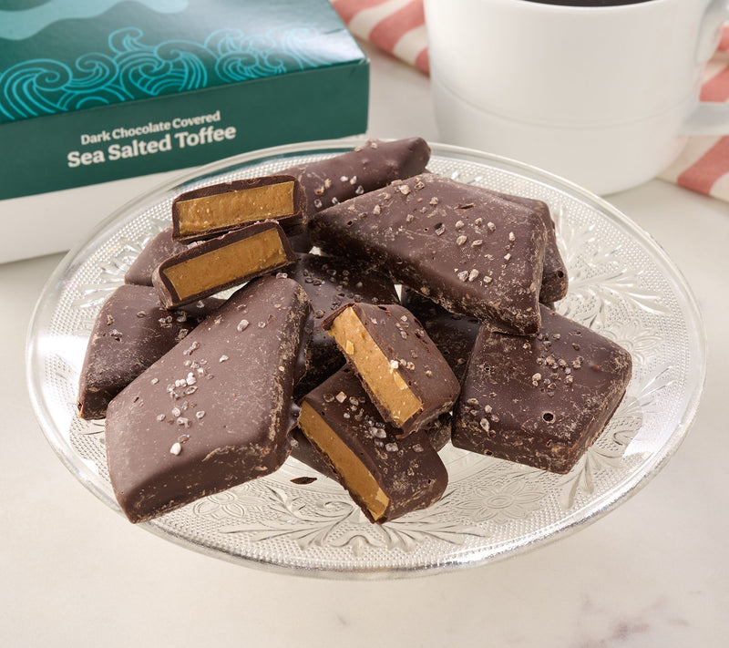 Bixby Chocolate (2) 1lb Boxes of Toffee in Milk or Dark Chocolate — View 4
