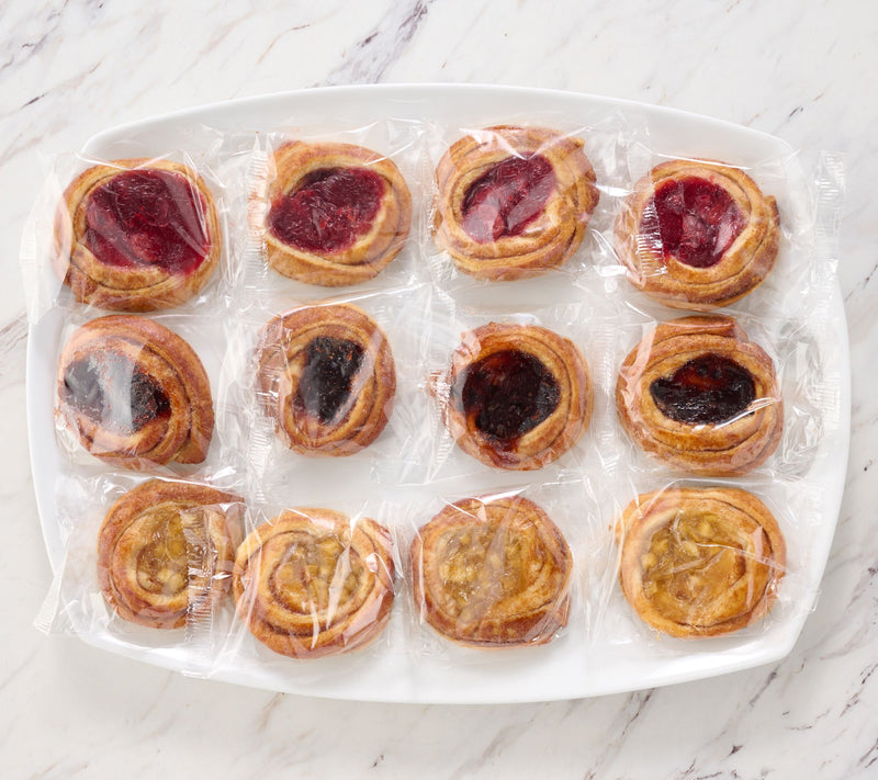 Dulcet (12) 2oz Fruit Filled Danishes in Gift Box — View 2