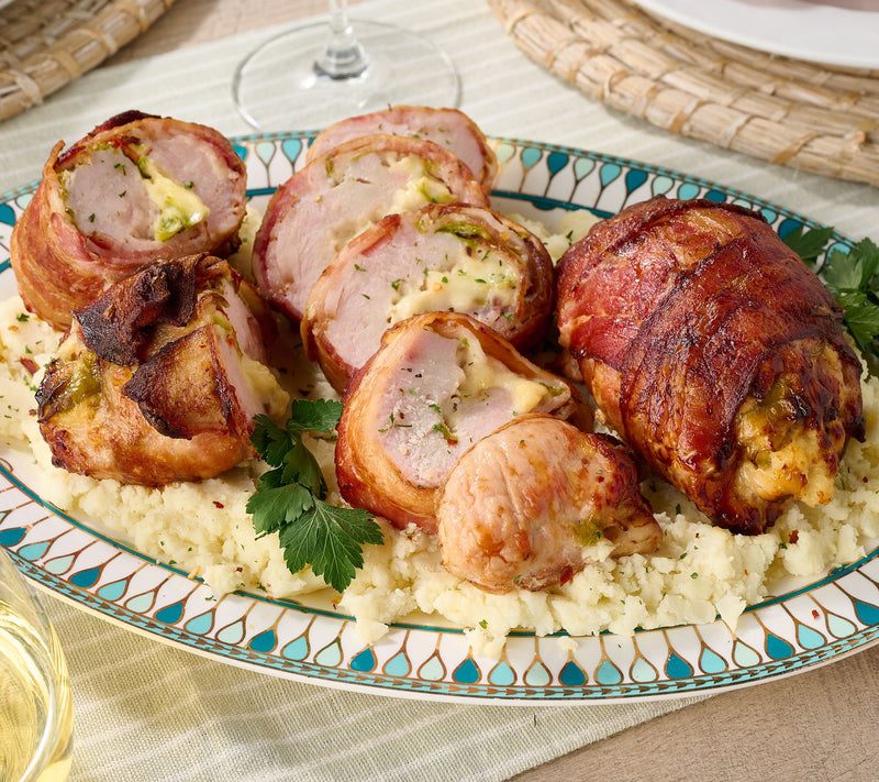 Family Farms (6) 14-oz Bacon Wrapped Stuffed Chicken Or Pork — View 6