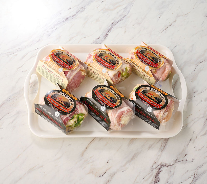 Family Farms (6) 14-oz Bacon Wrapped Stuffed Chicken Or Pork — View 8