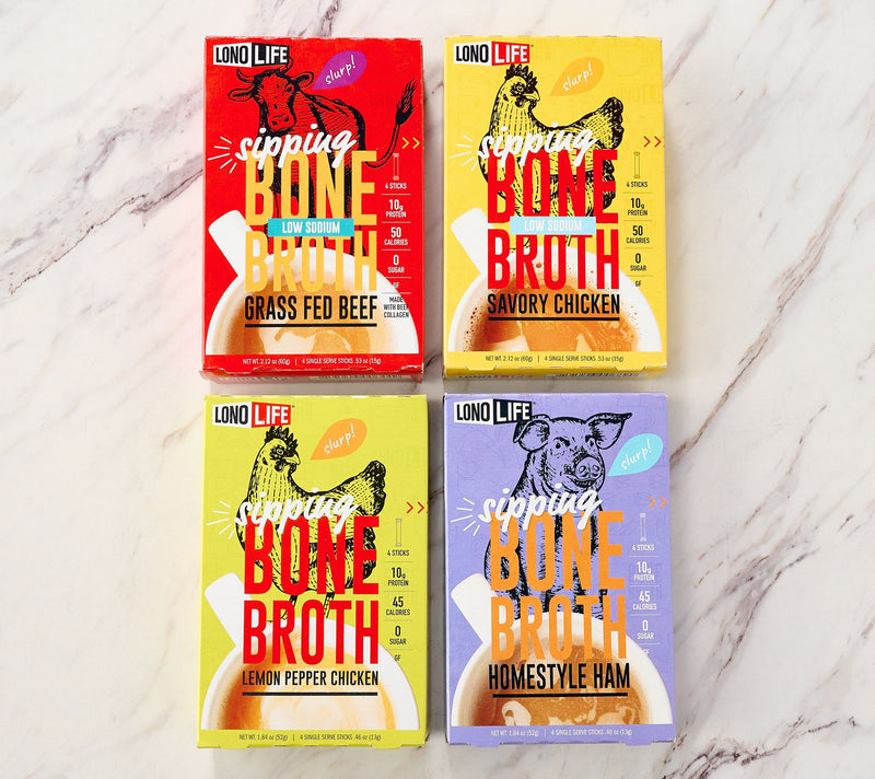 LonoLife 16 Single Serve Protein Packed Bone Broth Powders — View 2