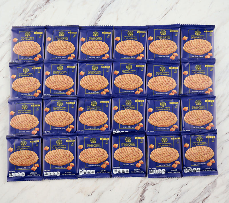 Dutch Waffle Co (24) 1.16oz Individually Wrapped Caramel Stroopwafels — View 2