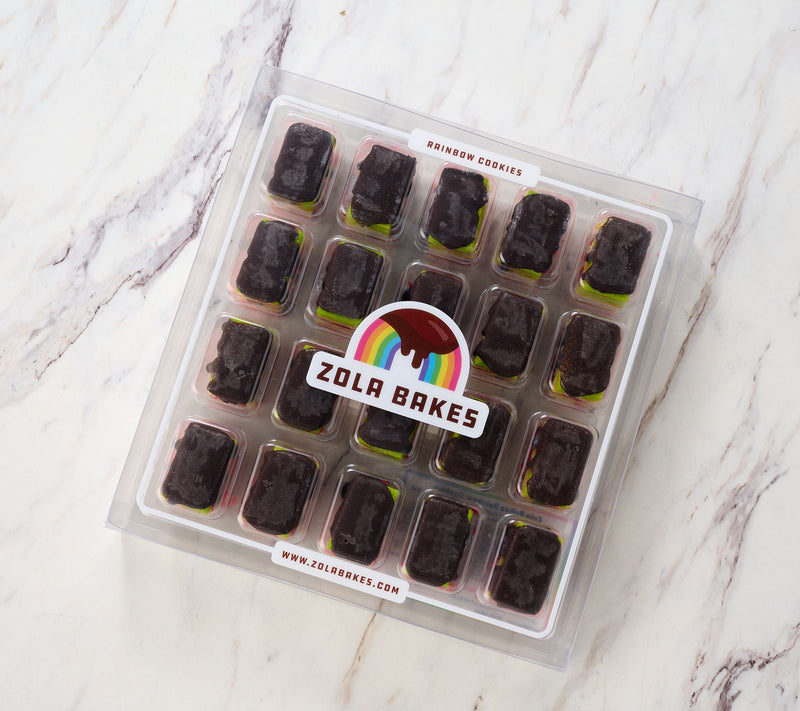 Zola Bakes 20-Piece Classic Italian Rainbow Cookies — View 2