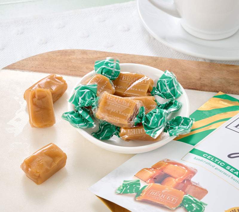Bequet Caramels (3) 3.6oz Bags of Caramels in Choice of Flavor — Main view