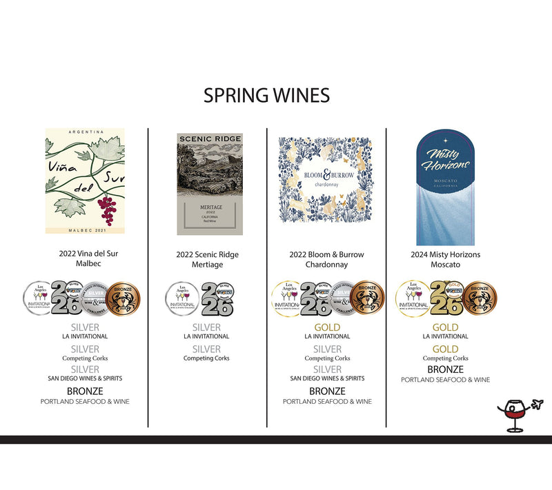 Vino Voyage Spring Wines (4) 750ml Bottle Set — View 4
