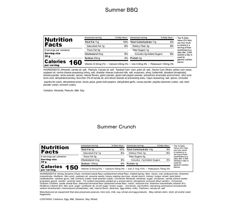 Germack (5) Mini Jars Summer Assortment Nut Mixes — View 4