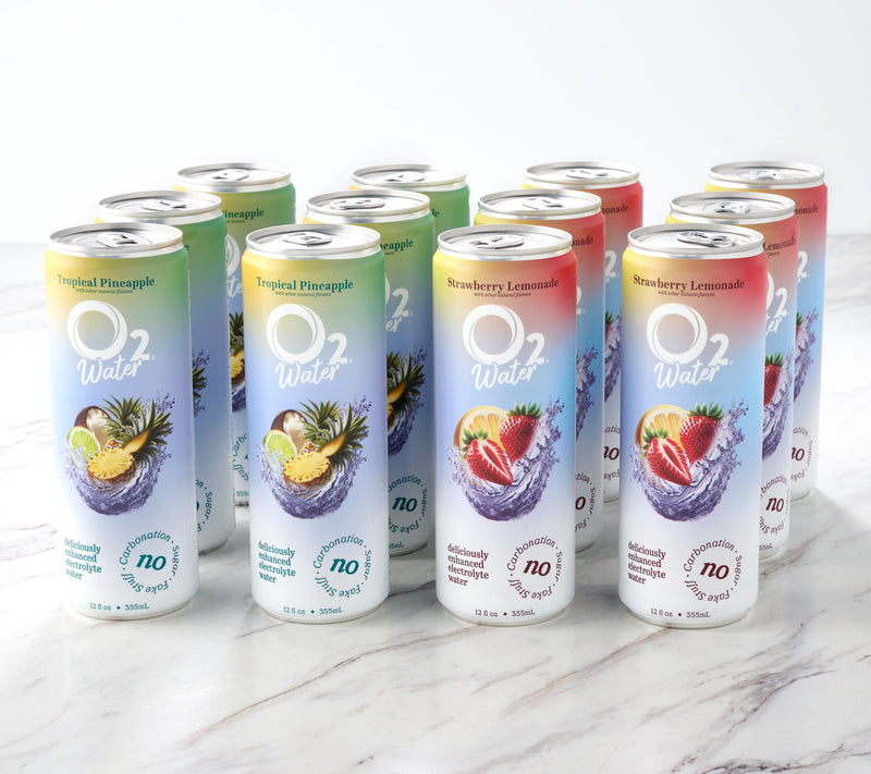 O2 Hydration (12) 12-oz Flavored Water with Electrolytes — View 2