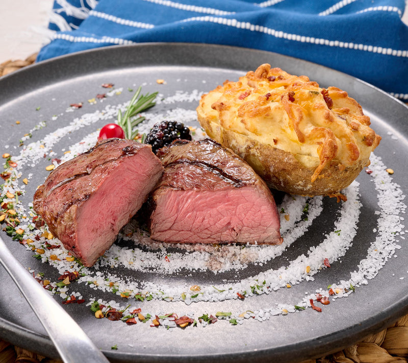 Kansas City Steak Co. (8) 6-oz Sirloins & (8) Cheddar Bacon Potatoes — Main view