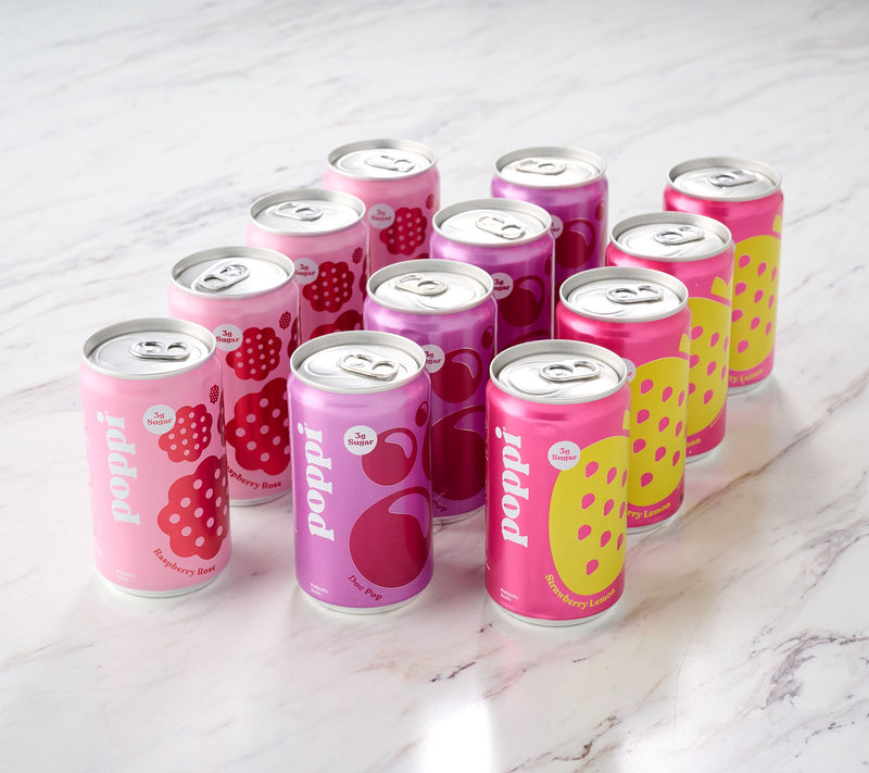 Poppi (12) 7.5-oz Mini Cans 3g Sugar Soda — View 6