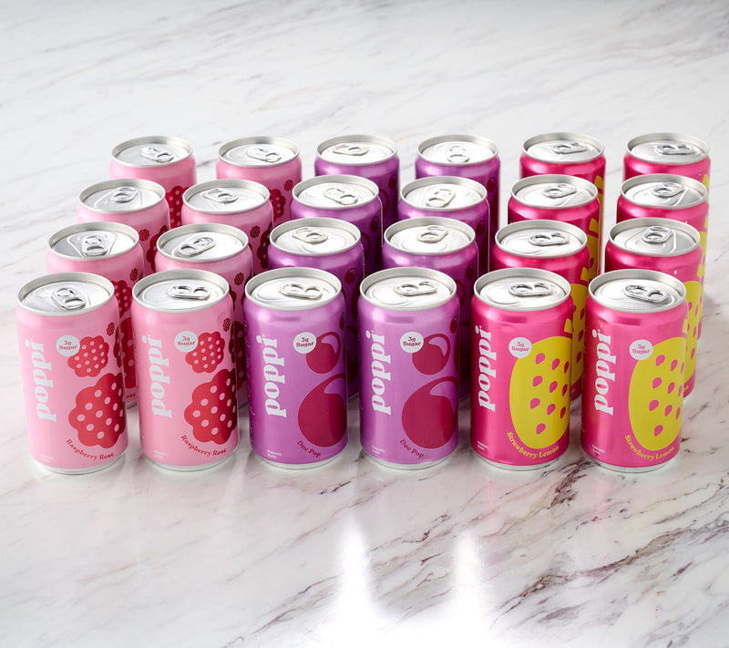 Poppi (24) 7.5-oz Mini Cans 3g Sugar Soda — View 6