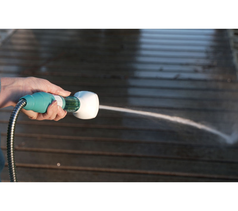 "As Is" Bernini 60' Expandable Metal Hose with Filtered Hose Nozzle — View 3