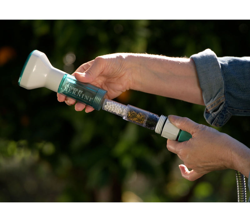 "As Is" Bernini 80' Expandable Metal Hose with Filtered Hose Nozzle — View 5