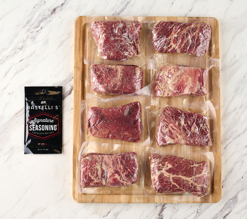 SH 5/18 Rastelli's (8) 8-oz Reserve Butchers Flat Iron Steaks — View 2