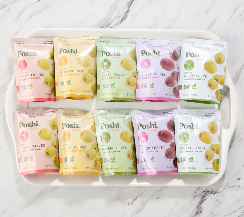 Poshi 10 Snack Bags Premium Olives Variety Pack — View 2