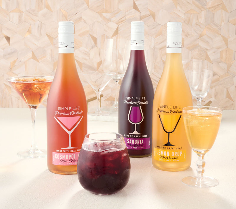 Hemispheres (3) 750-ml Btls Simple Life Premium Wine Cocktails — Main view