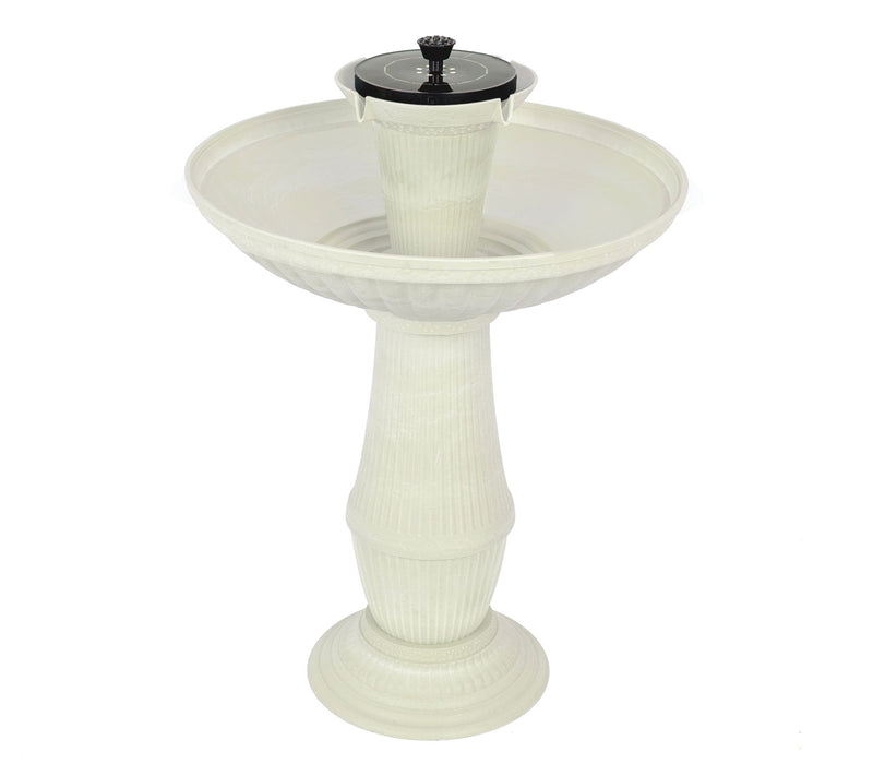"As Is" Bernini 28" Firmastone Ventosa Solar LED Illuminated 6-in-1 Fountain — Main view