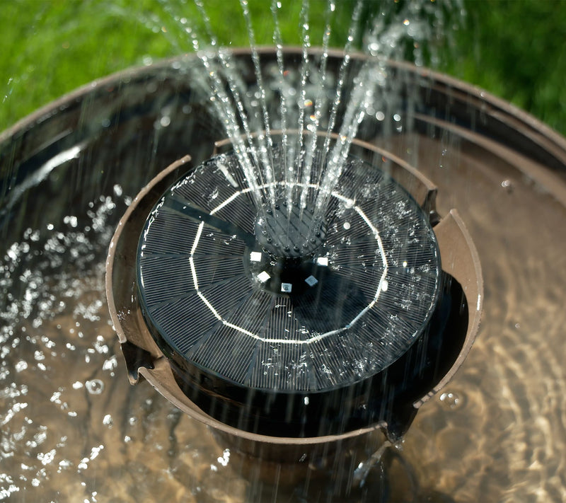 "As Is" Bernini 28" Firmastone Ventosa Solar LED Illuminated 6-in-1 Fountain — View 5