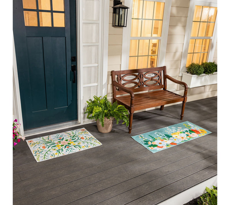 "As Is" Plow & Hearth Set of 2 Washable Runner and Mat — View 2