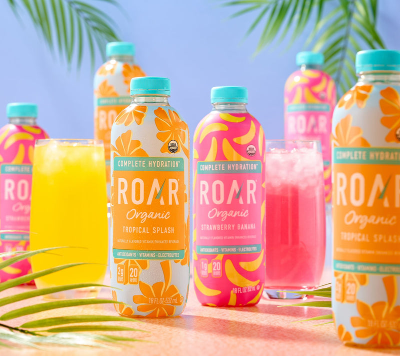 Roar Organic (24) 18-oz Btls Vitamin & Electrolyte Beverages — View 4