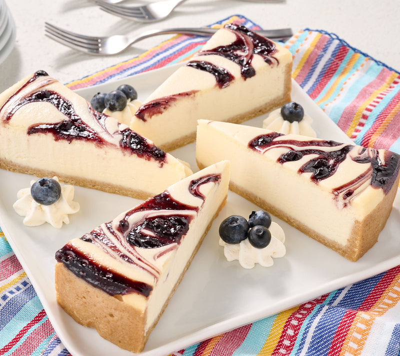 David's Cookies 4-lb Pre Sliced NY Style Fruit Swirl Cheesecake — Main view